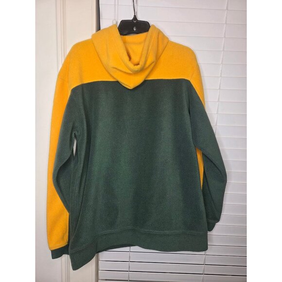VTG NFL Greenbay Packers Hoodie Sweatshirt M Green Yellow Fleece Embroidered - Picture 3 of 9